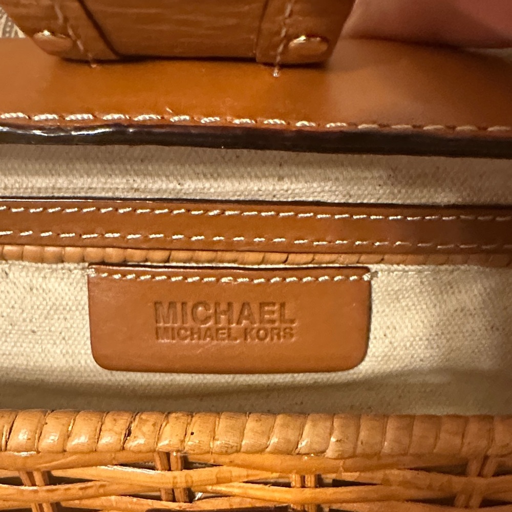Michael Kors Tan Woven Clutch - Picture 5 of 7